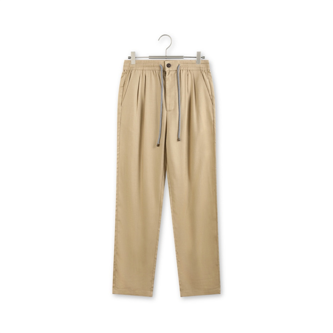 brunello cucinelli tencel linen-blend drawstring trousers